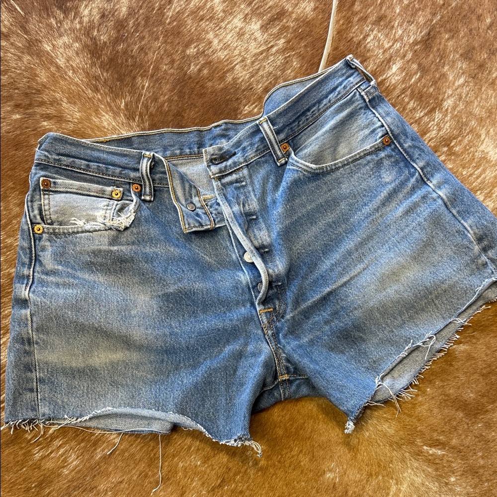 Classic Blue Denim Vintage Cutoff Levi’s 501 - Women's